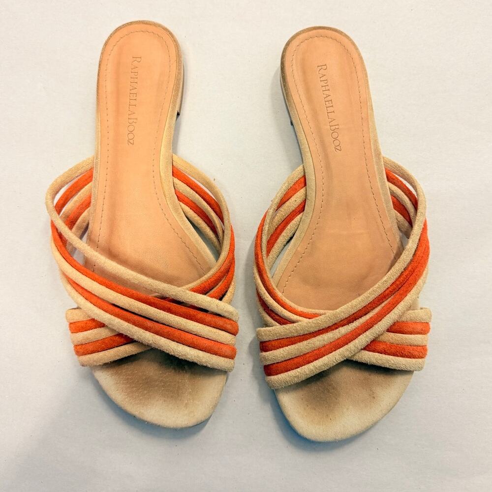 Anthropologie Raphaella Booz Cross Band Slide Sandals US 10 Fall‎ Regina George